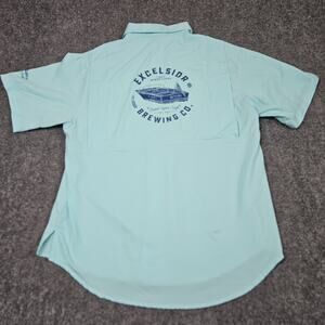Excelsior Brewing Performance Fishing Shirt Medium Minnesota Beer Outdoor Hilton